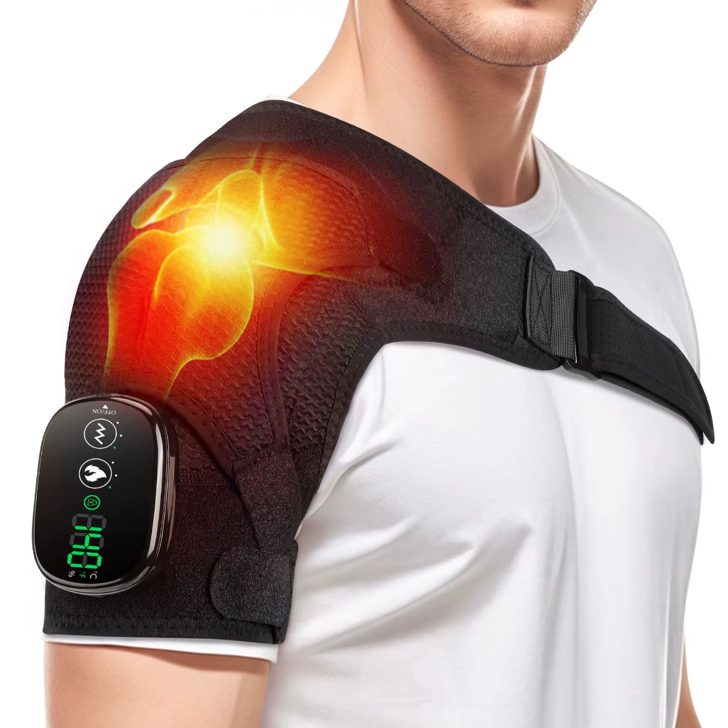 Electric Heating Shoulder Brace Massage Support Belt
