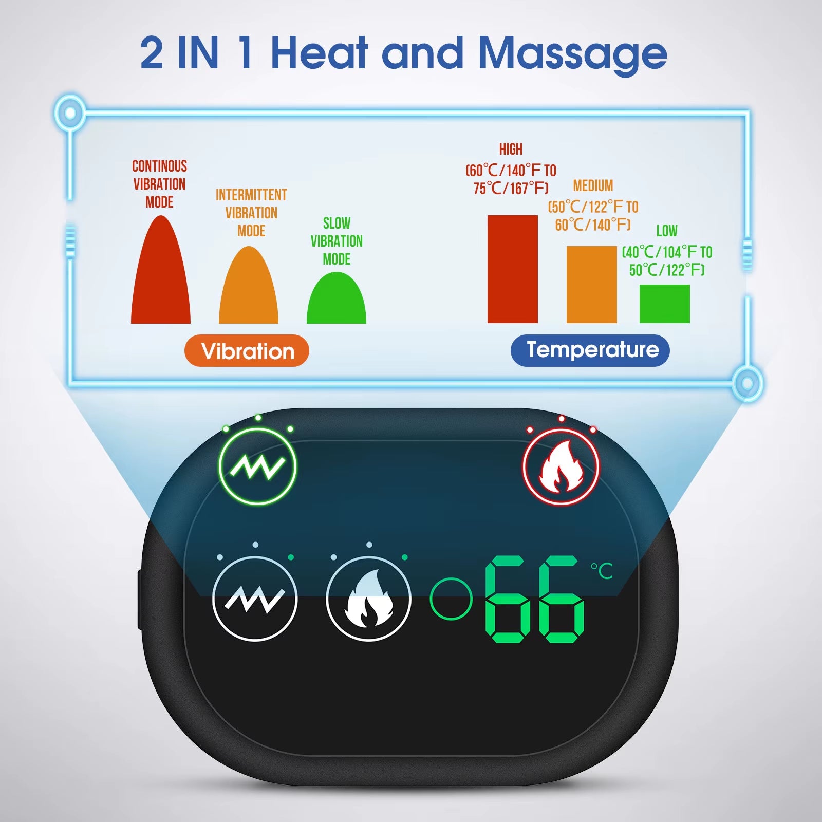 Electric Heating Shoulder Brace Massage Support Belt
