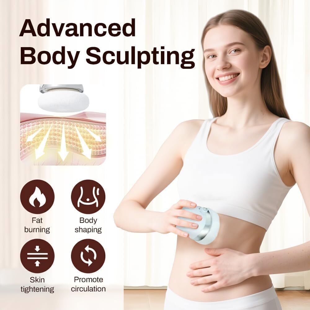 Sanfira Sculpt 5-head cordless EMS contouring and de-puffing massager