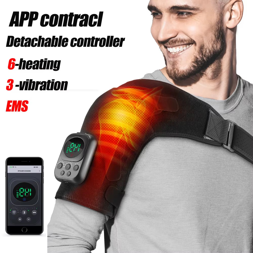 Electric Heating Shoulder Brace Massage Support Belt