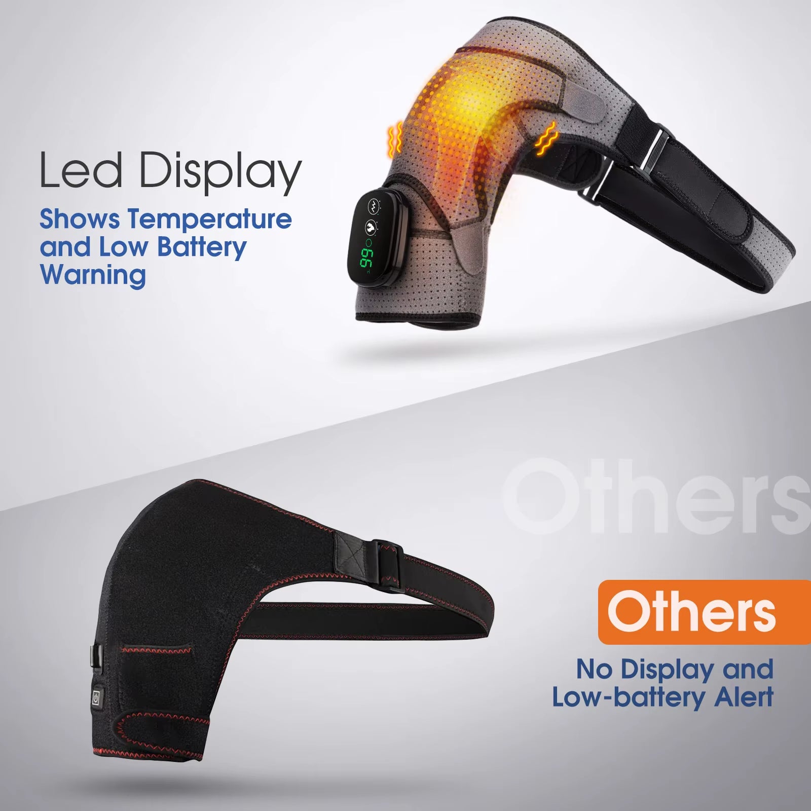 Electric Heating Shoulder Brace Massage Support Belt