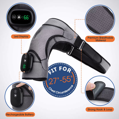Electric Heating Shoulder Brace Massage Support Belt